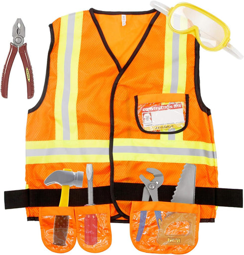 Set Kids Construction Worker Dress Up for Halloween Fun