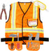 Set Kids Construction Worker Dress Up for Halloween Fun