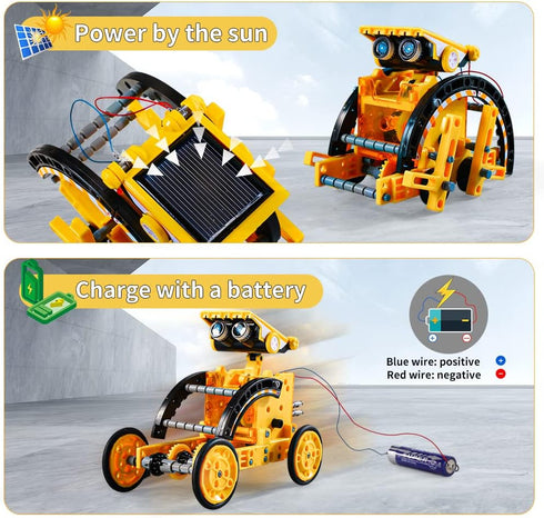 Lucky Doug 12-in-1 STEM Solar Robot Kit Gifts for Kids Ages 8-13, Boys Girls Educational Toys