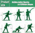 HAPTIME Classic Toy Soldiers Set (50 pcs ) , Plastic Army Men Action Figures- Inspire Creative Play and Learning Adventures for Kids