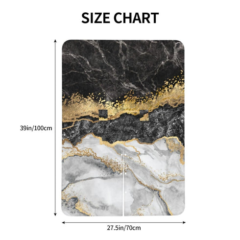 Hcpwzrf Black Marble with Gold Pretty Baby Car Seat Cover & Nursing Cover - Breathable Stretch Multi-Use Cover