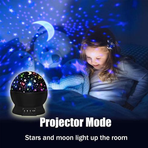 3 4 5 6 7 8 360 4 Bulbs 16 Night Light for Kids,Boys Toys for Year Old Boys,Star Projector Degree Rotation - LED Light