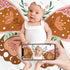 Boho Baby Blanket Butterfly Monthly Milestone Bohemian Floral Girl Photo Prop Sage Green and Pink Blanket Ideas