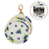 Blue Berry Round Pacifier Storage Case with Zipper, Portable Pacifier Case for Travel, Diaper Bag & Purse, Pacifier