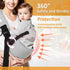 FUNITO 1555 lbs Toddler Carrier Sling for Newborn to Toddler, Ring Sling Baby Carrier with Breathable & Anti-Slip Seat