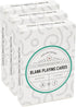Stellar Factory Premium Blank Playing Cards - 3 Count for Game Design, Prototyping, and Flashcards