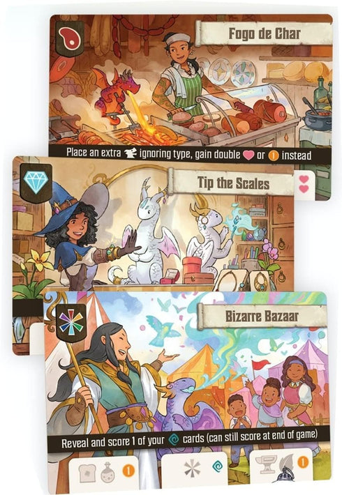 Flamecraft (Standard Edition) - A Dragon Placing Engine Builder Game for 1-5 Players