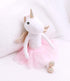 Perfectto Design Ballerina Unicorn Doll Stuffed Animal Play Set for Girls - Plush Toy Doll Set with Bag, Tutu Cloths,