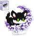 QISHOUTING Cat Micro Building Blocks with Flowers,Flowers Mini Building Set,Animal Micro Building