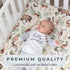 Pobibaby - Premium Single Fitted Baby Boy Crib Sheets for Standard Crib Mattress - Ultra-Soft Cotton Blend, Safe