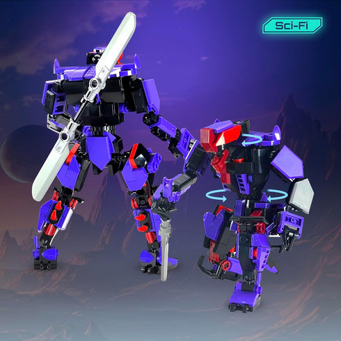5026 Set, 14+ MyBuild Mecha Frame Void Talon Poseable Alien Villain Mech Building Dual Blade Combat Robot Toy, Sci-Fi