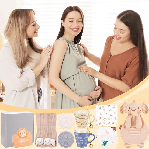 IUUIVV New Mom Gifts for Women, Pregnancy Gifts for Expecting Mom, New Parents Gift Basket for Couples, Best Gender
