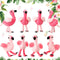 Skylety 8 Pcs 6 Inch Plush Flamingo Party Favors - Small Stuffed Animal Toy for Birthday Supplies