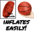 Liberty Imports 4 PCS Inflatable Mini Basketball Toy Replacement Rubber Balls with Pump for Indoor Miniature Hoop or