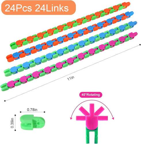 24 Pack Woosir Wacky Tracks Fidget Sensory Toys Valentines Day Gifts Classroom Gifts School Prizes for Students Party