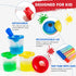 Color Science Test Tubes, Plastic Lab Tubes with Caps for Kids Science Experiments Ages 4-8