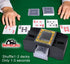 Card Shuffler 2/4/6 Deck, Automatic Electric Playing Card Shuffler, Battery Operated Poker UNO Shuffling Machine, for Family Party Games