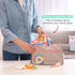 Grabease Baby Spoons and Toddler Utensils, BPA-Free & Phthalate-Free, 2 Sets, Mint and Orange