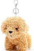 Anboor Small Stuffed Animals - 4.8 Inch Cute Puppy Dog Plush with Keychain for Party Favors (Light Brown)
