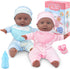 Toy Choi's Twin Baby Dolls - 12 inch Two Soft Black Body