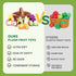 Set 1-3, 1 0-6-12 Jollybaby Plush Stuffed Cloth Fruit Food Toy for Toddler Soft Fruit Basket Montessori Sensory Toy