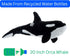 20 inches The Petting Zoo Orca Stuffed Animal Plushie, Gifts for Kids, Wild Onez Sealife Animals, Whale Plush Toy