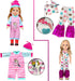 10-Sets Doll Clothes for American 14-inch Dolls, Handmade Outfits and Accessories, Christmas Gift