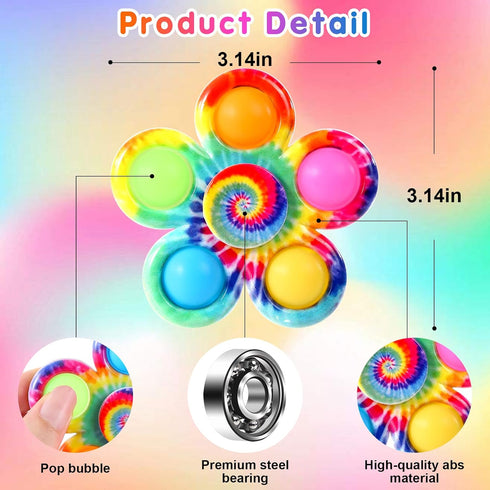 24 Pack Party Favors Fidget Spinners Bulk for Kids Adult, Sensory Fidget Toys, Treasure Box Toys for Classroom Prizes