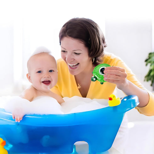 toy-2-in-1color Baby Bathtub Thermometer with LED Display Screen+Floating Turtle Coded Alarm (Cold/Comfortable/hot)