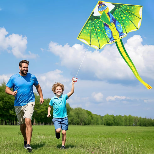 YongnKids Kite for Kids Age 4-8 8-12, Large Easy to Fly Kites with 328ft String for Beach Trip & Outdoor Games