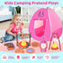 Set Set Set 3 4 5 Kids Camping with Play Tent,Campfire,Lantern,Indoor Outdoor Camping with Pop up Play Tent,Camping
