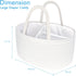ABenkle Baby Diaper Caddy, Nursery Storage Bin and Car Organizer for Diapers Wipes, Cotton Rope Basket Changing Table