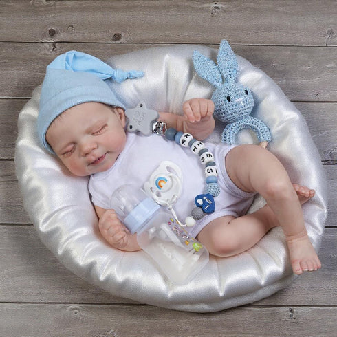 18 Inch 3+ CHAREX Realistic Reborn Baby Dolls Boy - Newborn Sleeping Baby Dolls, Lifelike Reborn Baby Dolls
