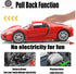 1/36 Scale Porsche 918 Spyder Diecast Model Car, Pull Back Vehicle, Gift for Boys and Girls, Red