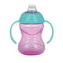 (3-Pack) 10 oz 4+ Nuby Clik-It Grip N' Sip Soft Spout No-Spill Training Sippy Cup with Handles - - Months