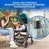Travel Bottle Cleaner Kit - Portable Baby Bottle Brush Set with Silicone Cleaning Brush and Drying Base