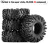 INJORA 1.0 Tires - S5 Swamp Claw Mud Terrain Tires for TRX4M AX24 SCX24 FCX24 1/18 1/24 RC Crawler Car