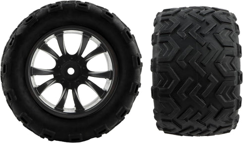 9500E RC Car Tires Wheels PX9500-36, Spare Parts for 9500E 1:16 RC Monster Trucks Vehicle