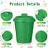 24 Zubebe Pcs Green Mini Trash Can Mini Toy Garbage Can Small Desktop Storage Bin with Lids for Trash Party Favor