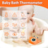 Baby Bath Thermometer, Newborn Swimming Safety Toy, Bathtub Water Thermometer with LED Display Warning
