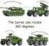 18 Pack Die-cast Military Vehicles Sets, 6 Pack Assorted Alloy Metal Models and 12 Pack Soldier Army Men