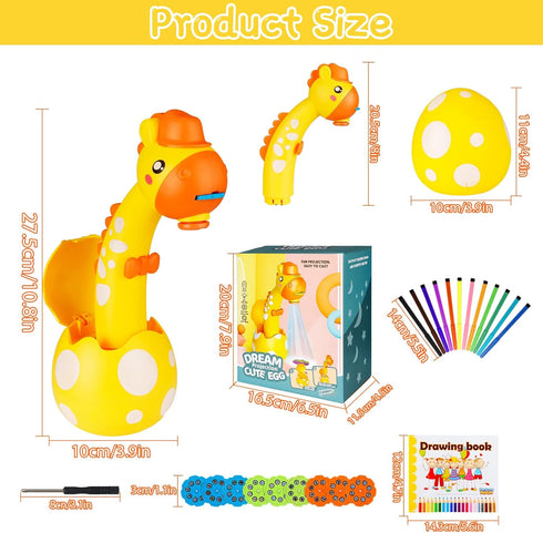 72 12 1 Drawing Projector for Kids, Trace and Draw Projector Toy for Toddler Girls & Boys, Learning Art Children