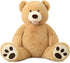 51 inch MorisMos Smile Giant Teddy Bear, Large Stuffed Bears with Big Footprints, Big Stuffed Animals Cuddly Plush
