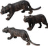 Gemini&Genius Black Leopard Animal Toy, Wildlife Action Figure for Kids, Great Gifts and Room Decoration