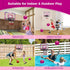 VATOS Basketball Hoop for Girls, Indoor Pink Basketball Hoop with Electronic Scoreboard & Remote Controller