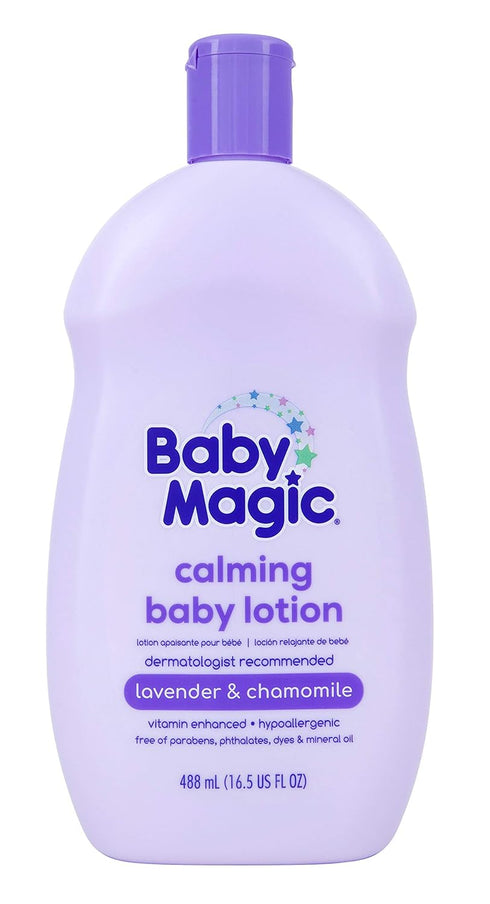 16.5 oz. (6 Pack) Baby Magic Calming Lotion | Helps Comfort and Relax Before Bedtime | Lavender & Chamomile | fl
