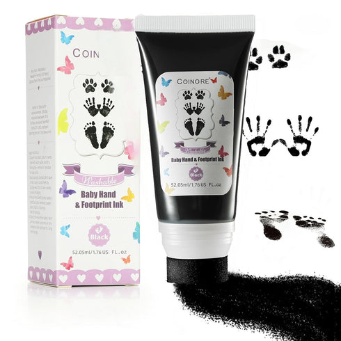 coinore Baby Hand and Footprint Kit - Toddler Skin-Safe Keepsake Maker for Newborn