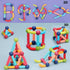COUOMOXA 74 PCS Magnetic Blocks Sticks, Construction Building Learning Education Toys for 3+ Year Old