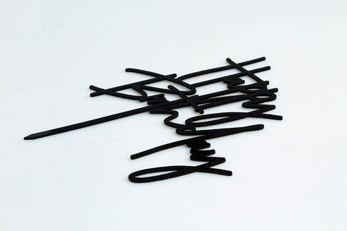 DIY Black Acrylic Happy Birthday Cake Topper