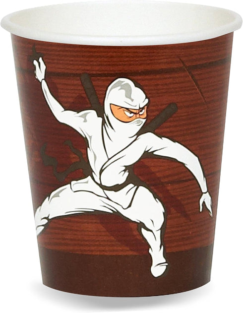 Forum Novelties Ninja Warrior Party Supplies - 9 Oz. Paper Cups (8)